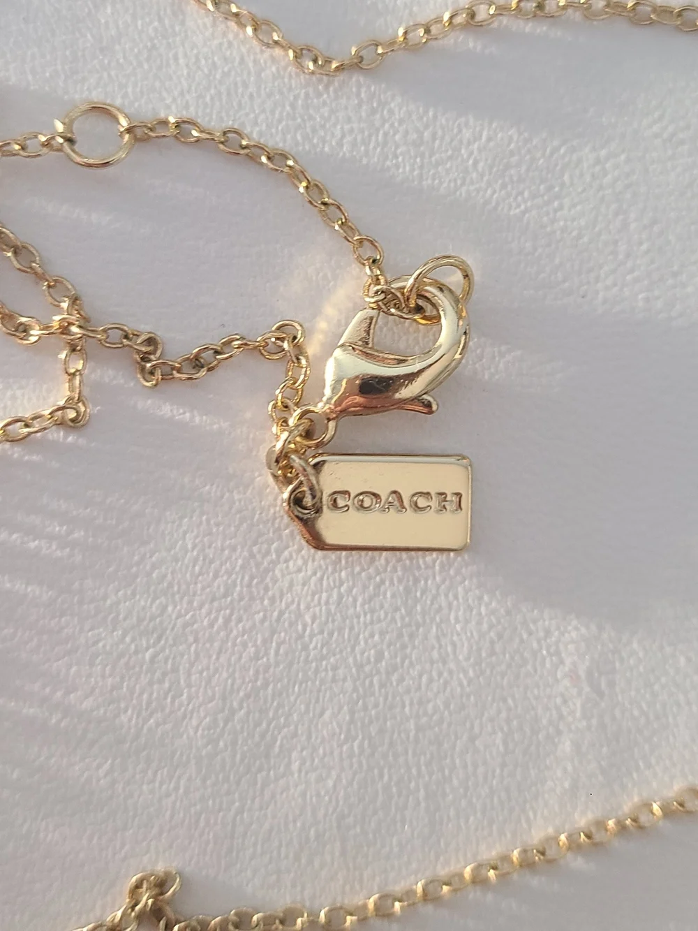 Coach Gold-Tone Cherry Necklace and Earrings - Red